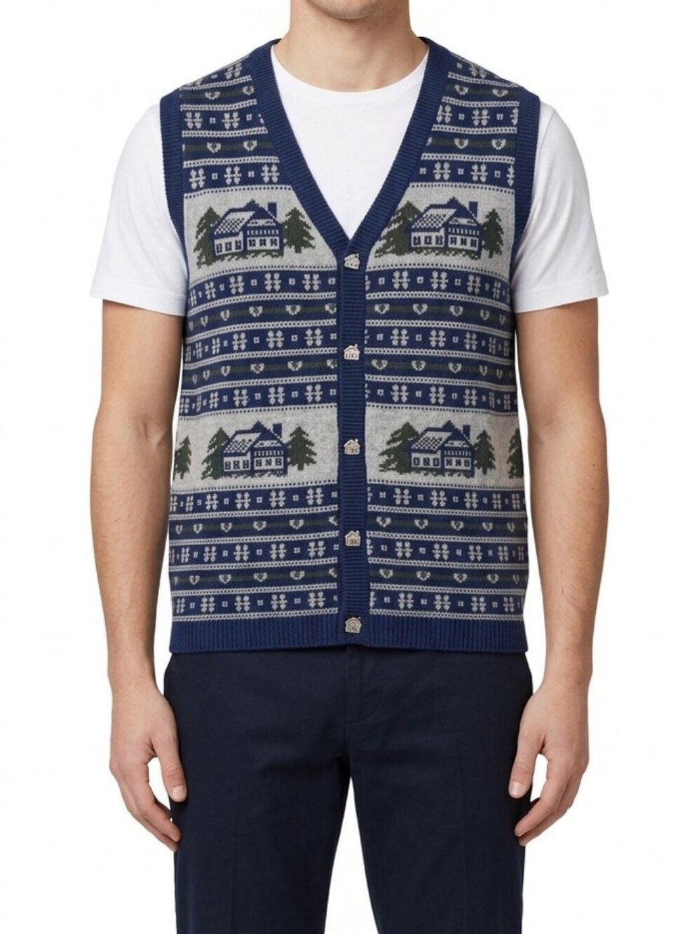 Vintage Northern Reflections Winter Theme Sweater Vest Size M/L
